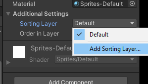 Add Sorting Layer